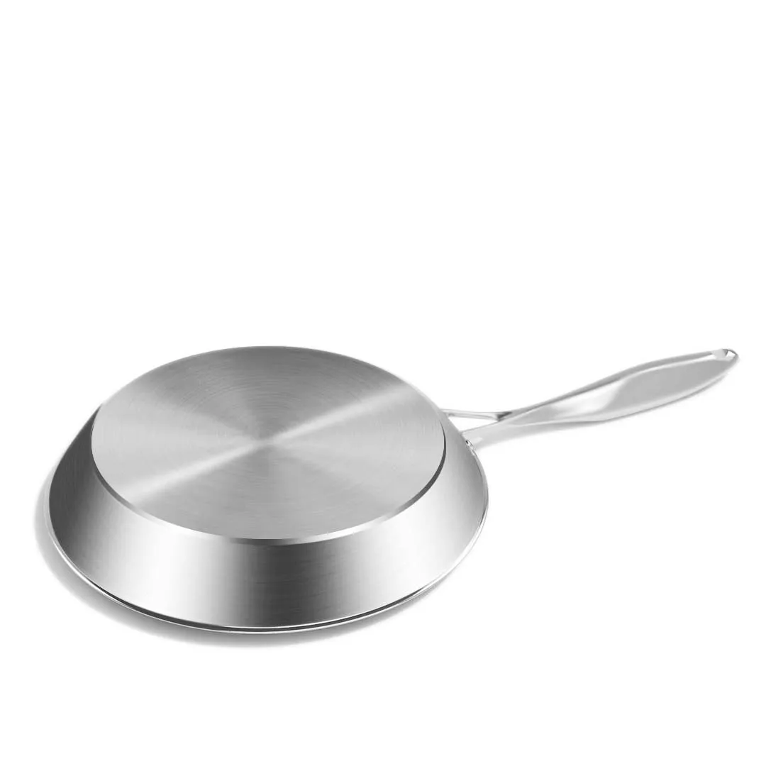 SOGA Dual Burners Cooktop Stove 17L Stainless Steel Stockpot 28cm and 30cm Induction Fry Pan