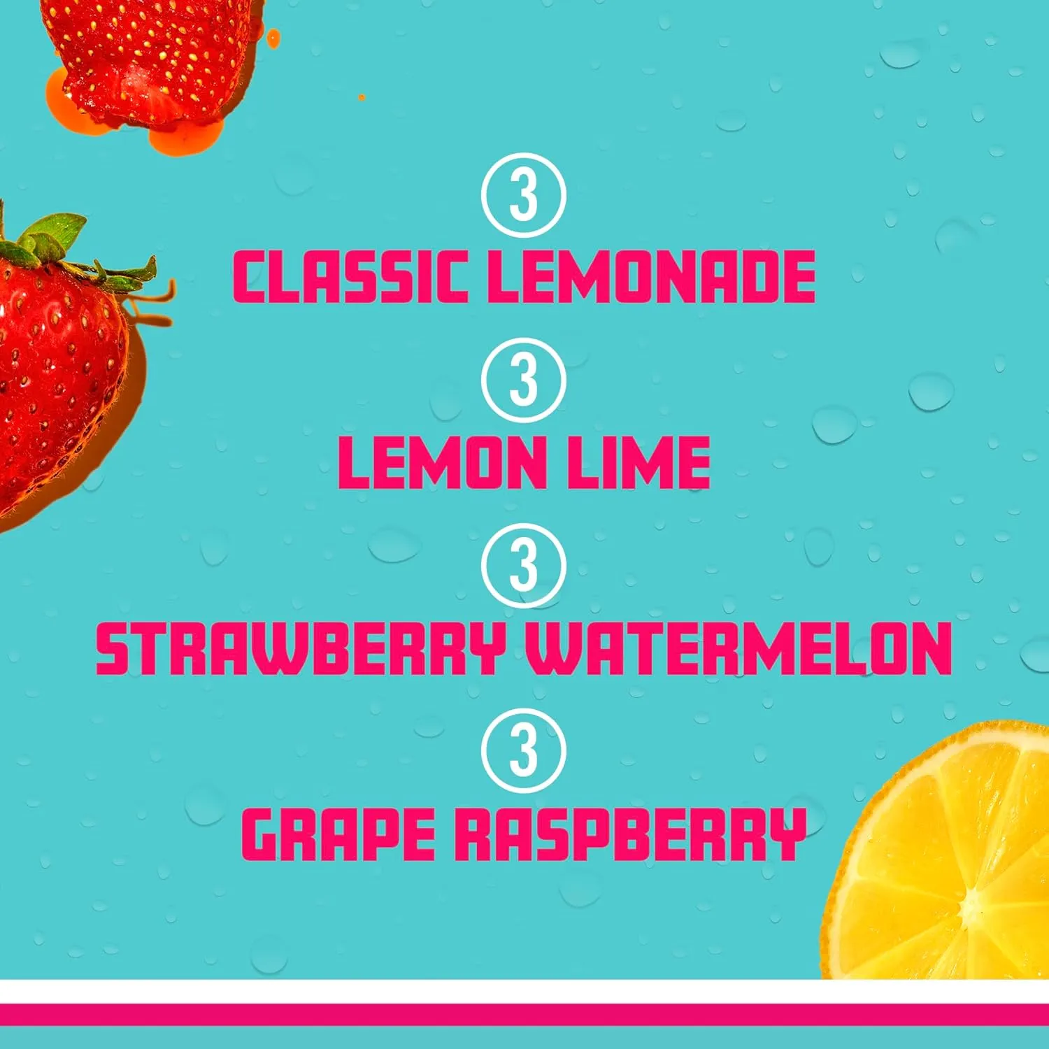 Sparkling Ice Blue Variety Pack, Zero Sugar Sparkling Water, with Vitamins and Antioxidants, 17 fl oz, 12 count (Classic Lemonade, Strawberry Watermelon, Grape Raspberry, Lemon Lime)