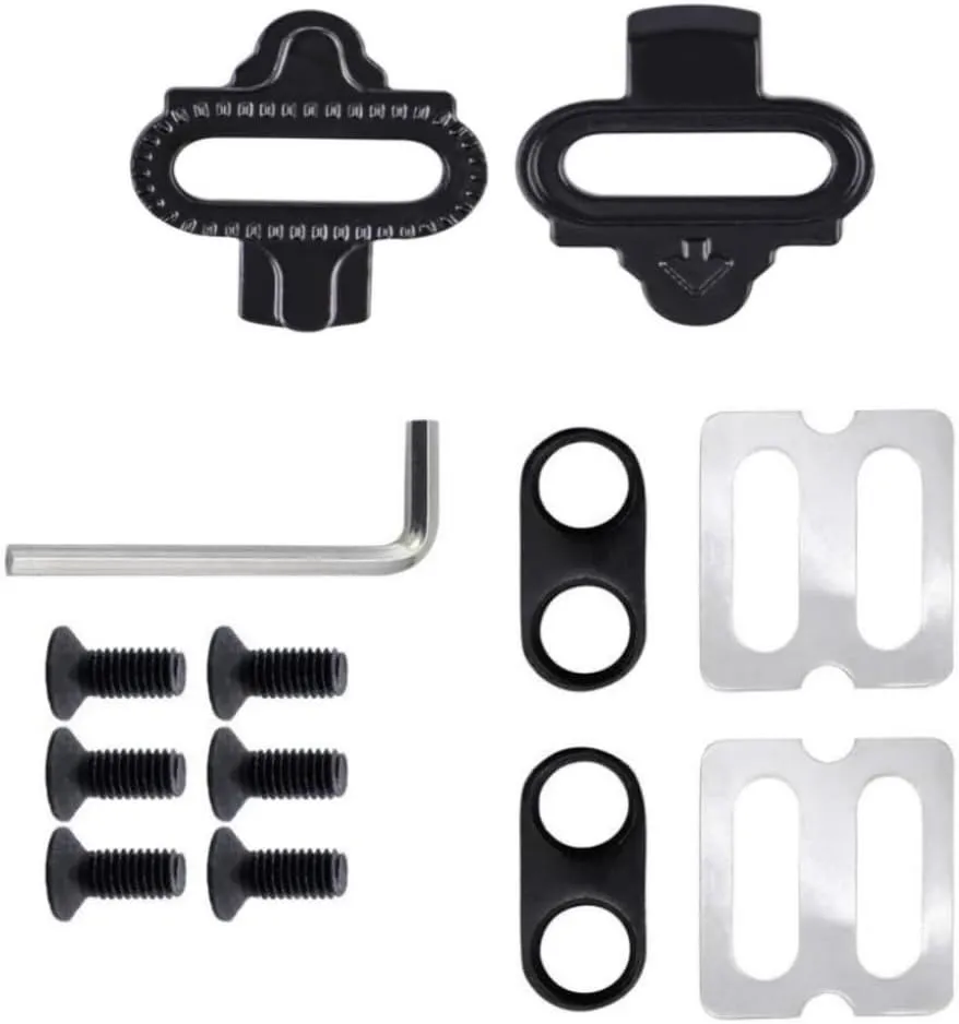 SPD Bike Pedal Cleats for Cycling Shoes,Bike Cleats Pedal Cleats Set for Indoor Cycling, Outdoor Road Cycling, Mountain Biking, Compatible with SPD Pedals PD-M520 M540 M324 M545 M424 M647 M959