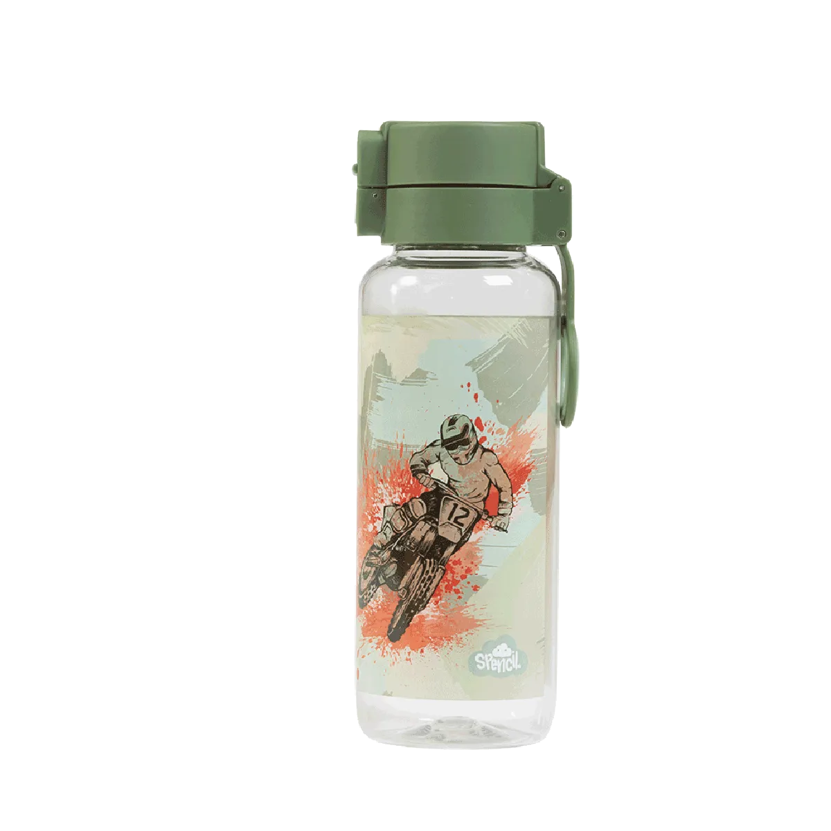 Spencil Big Kids Drink Bottle Camo Biker