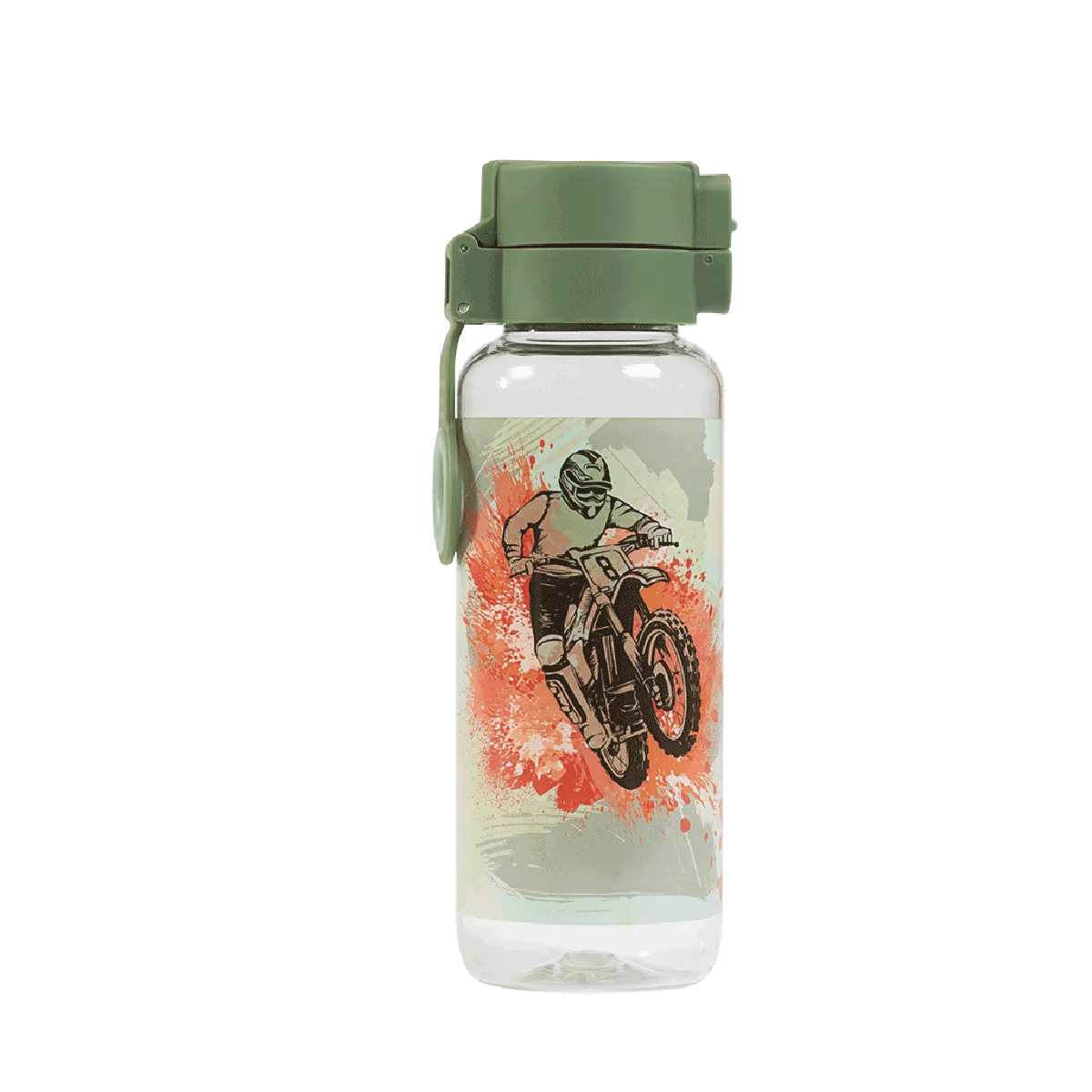 Spencil Big Kids Drink Bottle Camo Biker