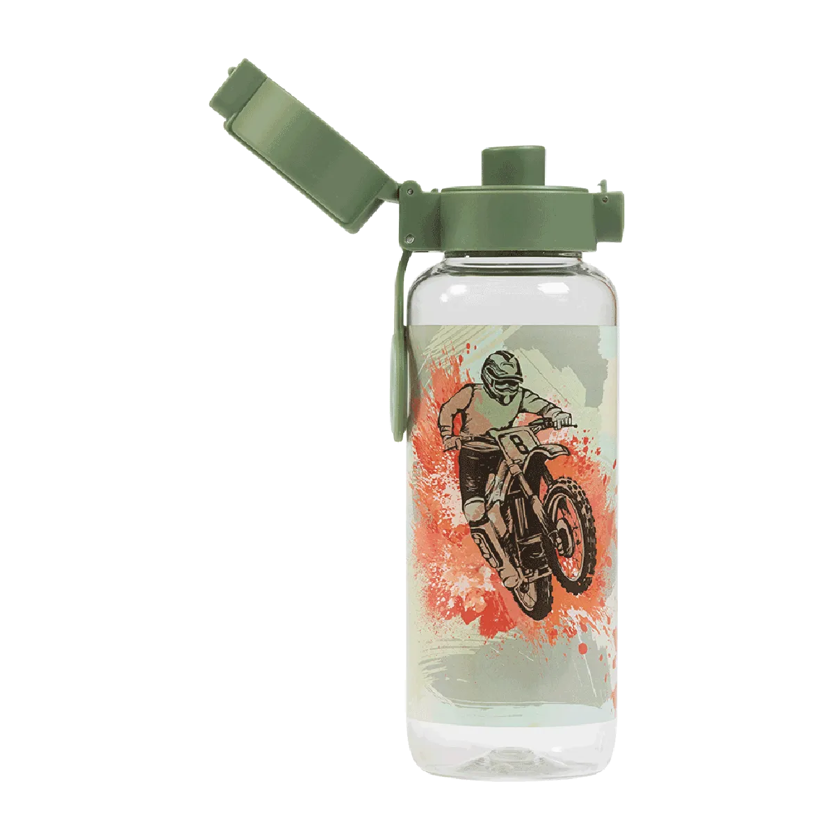 Spencil Big Kids Drink Bottle Camo Biker