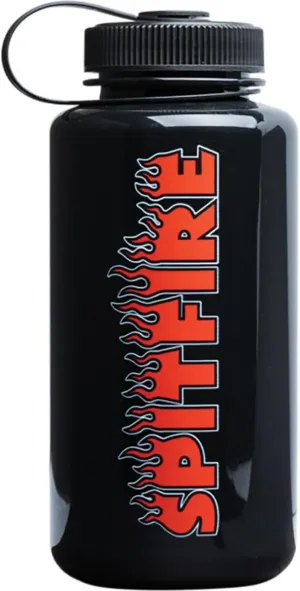 Spitfire Wheels Demonseed Script Opaque Black Water Bottle