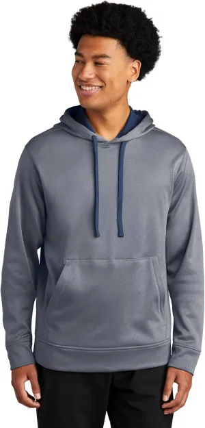 SPORT-TEK PosiCharge Sport-Wick Heather Fleece Hooded Pullover ST264