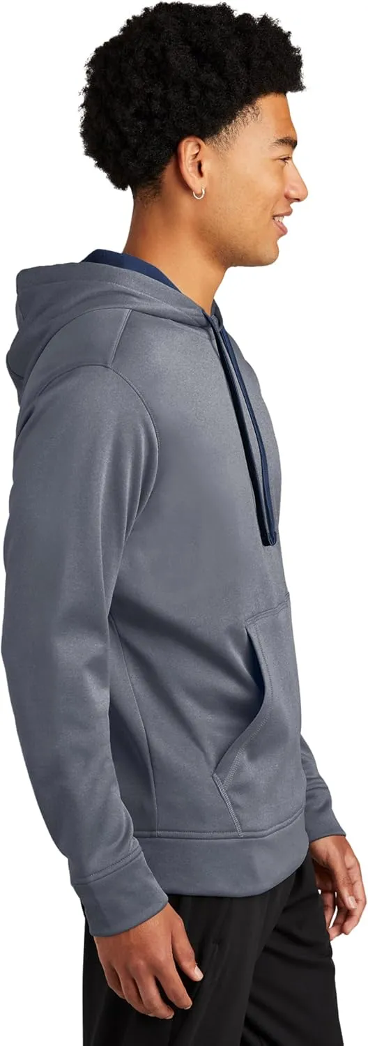 SPORT-TEK PosiCharge Sport-Wick Heather Fleece Hooded Pullover ST264