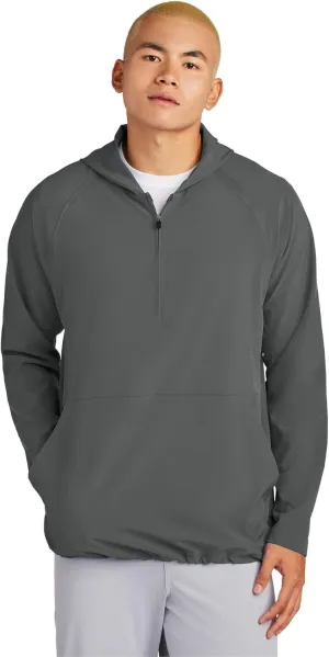 Sport-Tek® Repeat 1/2-Zip Long Sleeve Hooded Jacket JST488