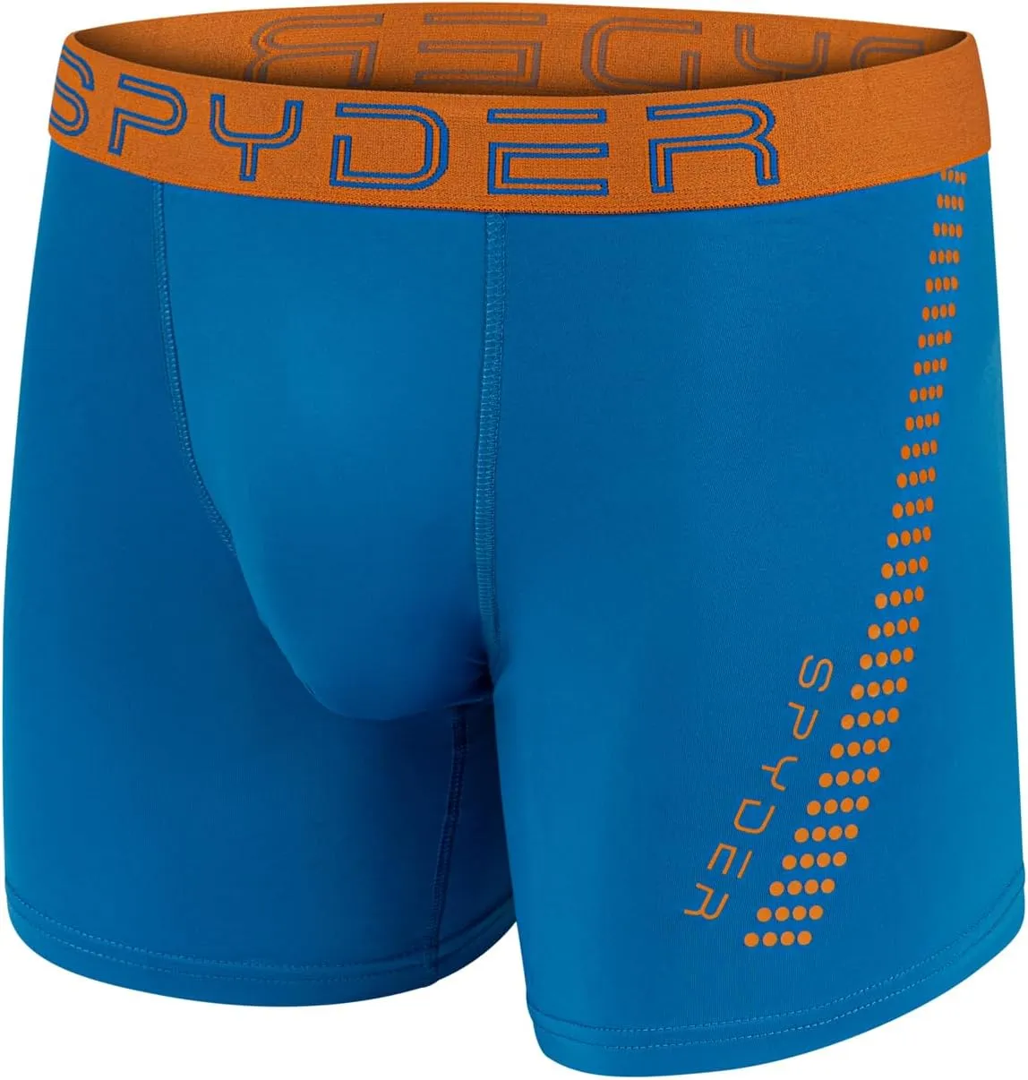 Spyder Mens Boxer Briefs 4 Pack Poly Spandex Performance Boxer Briefs Underwear/Comfort Support Pouch Boxer Briefs