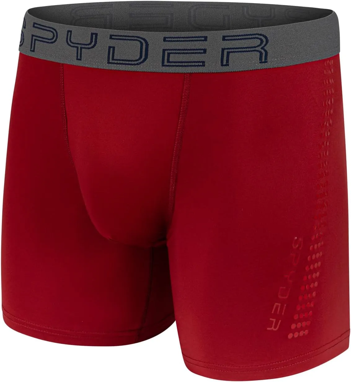 Spyder Mens Boxer Briefs 4 Pack Poly Spandex Performance Boxer Briefs Underwear/Comfort Support Pouch Boxer Briefs
