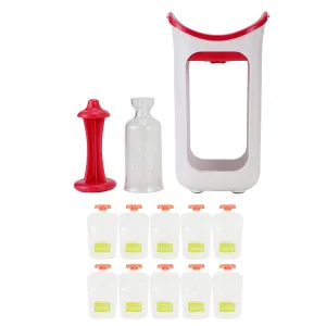 Squeeze Station, Pouch Filling Station for Homemade Babies and Toddlers Semi-Solid Food Portable Puree Squeezer Tool Consisting Subpackage Bag