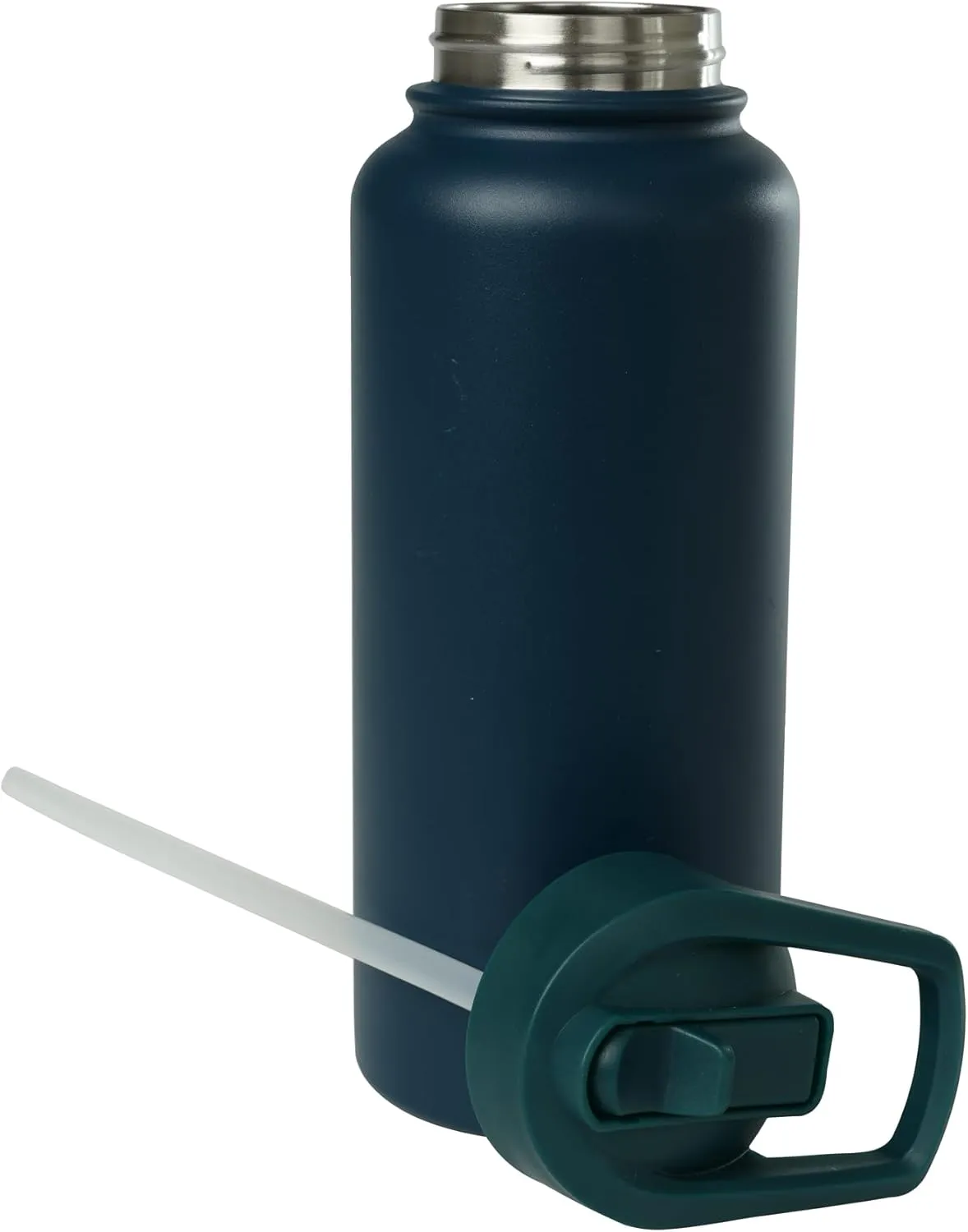 St. Kitts 32 oz Stainless Steel Water Bottle with Straw Lid|Double Wall Vacuum Insulated