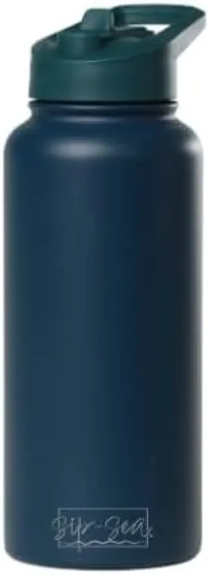 St. Kitts 32 oz Stainless Steel Water Bottle with Straw Lid|Double Wall Vacuum Insulated