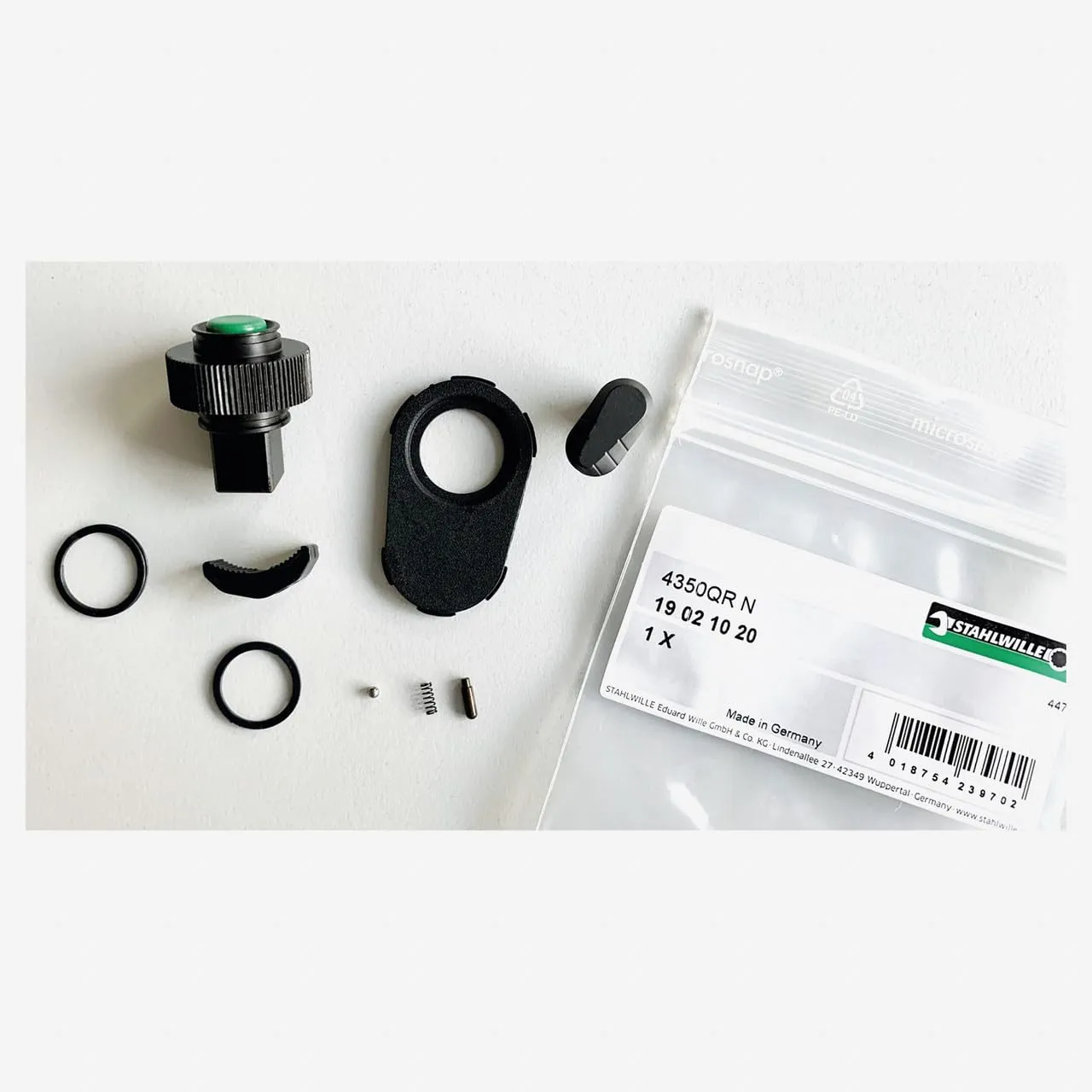 Stahlwille 9-Piece Quick Release Spare Parts Set for Ratchet No. 435QR N, 435SG-QR N & 452QR, for Efficient Ratchet Use, Made in Germany