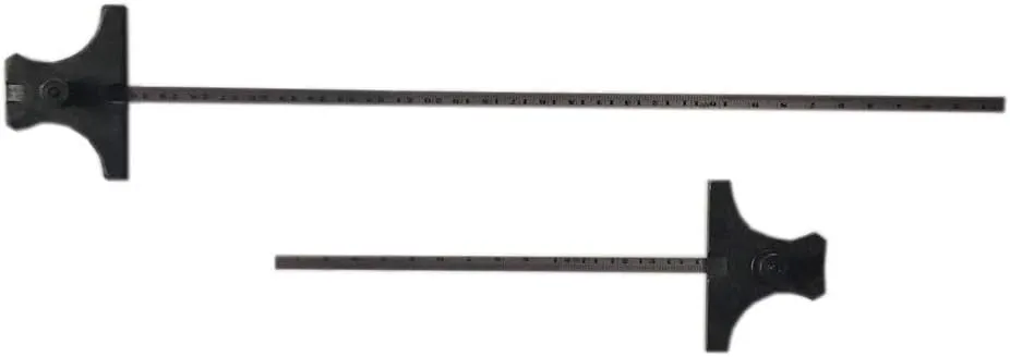 Stainless Steel Ruler Engineer's Depth Gauge Metric & Imperial Set 6"   12" Ruler (150 mm   300 mm)