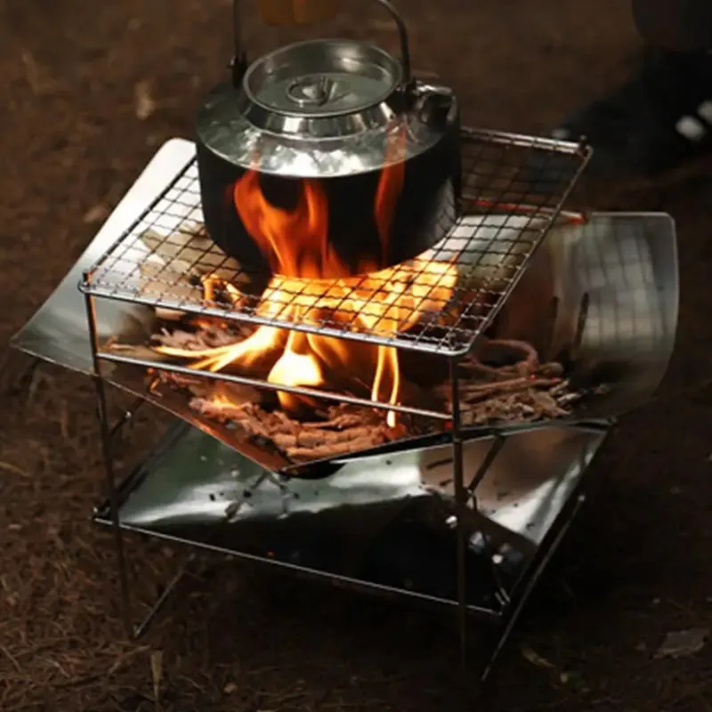 Stainless Steel Wood Stove for Tent, Camping, and Outdoor Activities