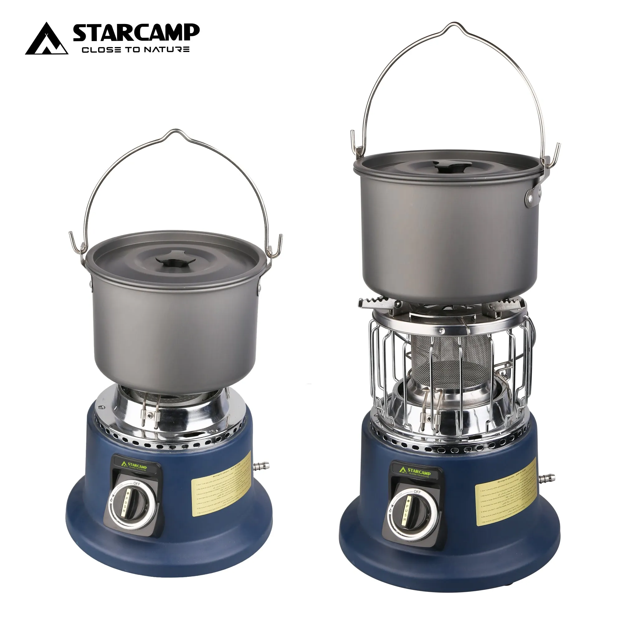 StarCamp 3000W Portable Outdoor Camping Gas Heater & Stove 2 IN 1