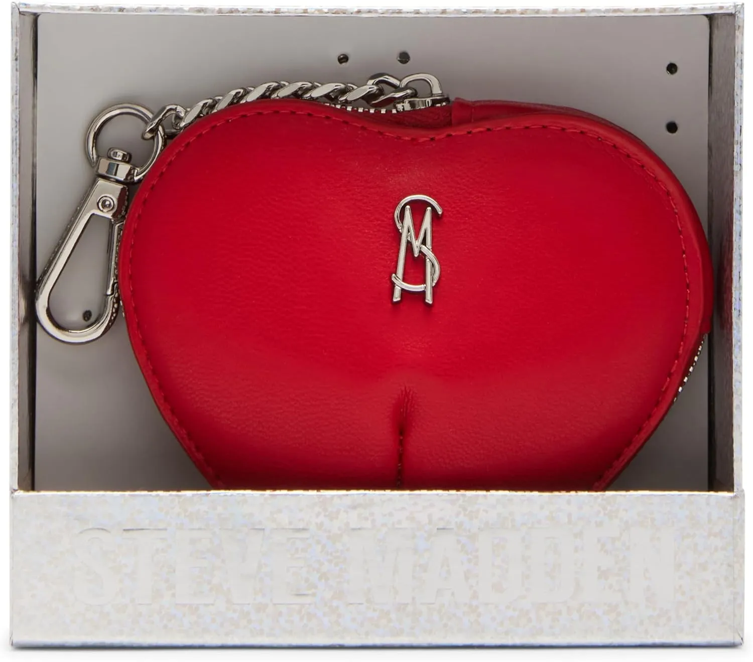 Steve Madden Amor Heart Zipper Pouch Gift Box