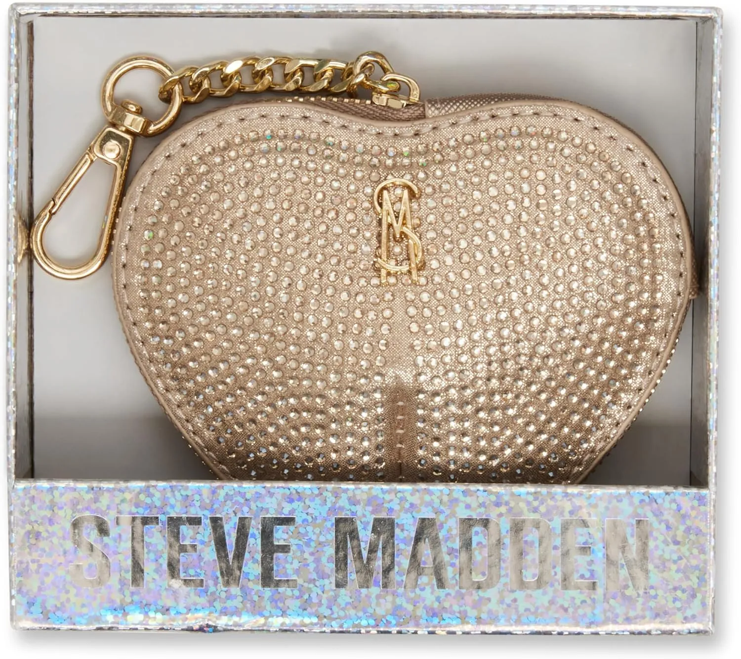 Steve Madden Amor Heart Zipper Pouch Gift Box