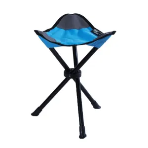 Stool Triangle Stool Folding Long-lasting for Camping Furniture (Blue) Small Military discount Chair Beach Camping Chair Traveling