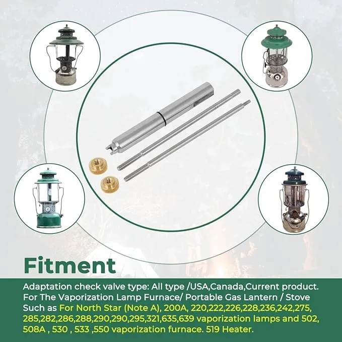 Stove Lantern Check Valve Removal Professional Tool Fits 200A 220 228 and More, Most Stoves