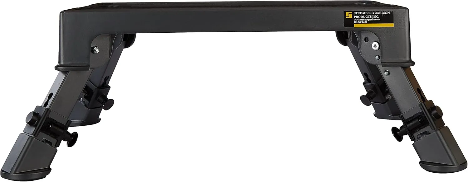 Stromberg Carlson 19″ x 14″ Adjustable RV Platform Step, Heavy Duty Cast Aluminum, Portable Step Stool for Travel Trailers, Trucks, Adjusts 7-3/16″ to 8-9/16″, 1000 lbs Capacity, Rubber Feet
