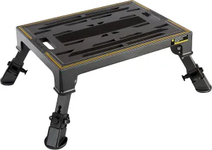 Stromberg Carlson 19″ x 14″ Adjustable RV Platform Step, Heavy Duty Cast Aluminum, Portable Step Stool for Travel Trailers, Trucks, Adjusts 7-3/16″ to 8-9/16″, 1000 lbs Capacity, Rubber Feet