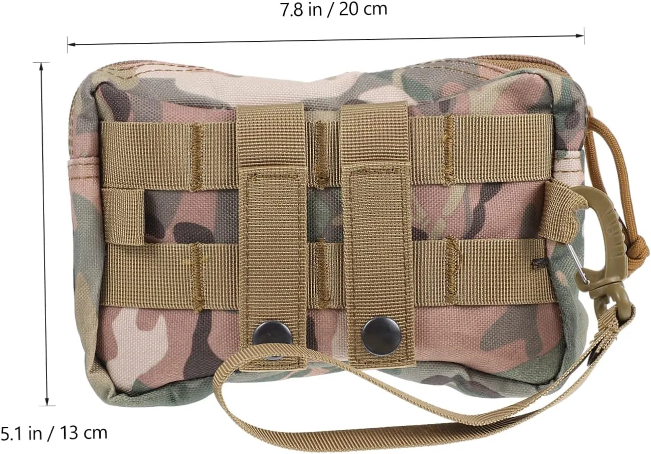 SUPVOX 2pcs Headphone Waist Pack Outdoor Utility Pouch Buckle Multi-purpose Storage for Running Cycling Mountaineering Travel Zipper Design Easy to Carry and Organize