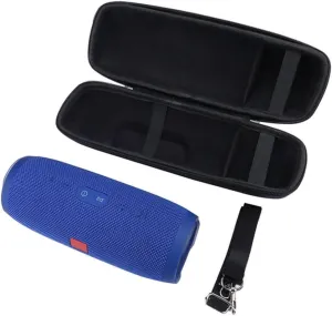 SUPVOX Eva Storage Case for Charge Speaker Portable Carrying Bag with Shoulder Strap Black Travel Pouch for Soundbox Durable Protection Against Scratches Splashes