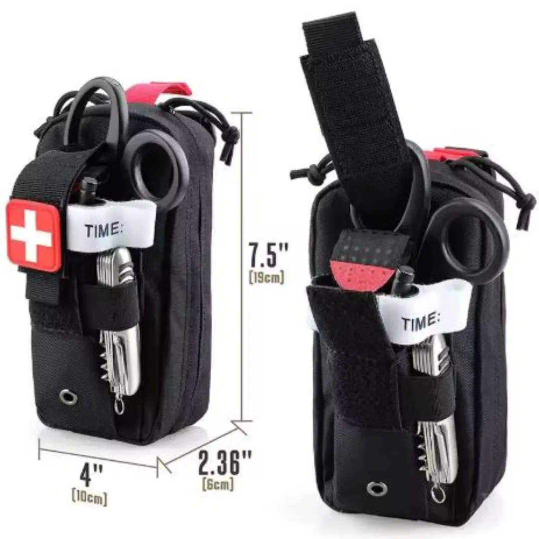 Tactical MOLLE Medical Pouch, IFAK EDC Trauma Kit Bag