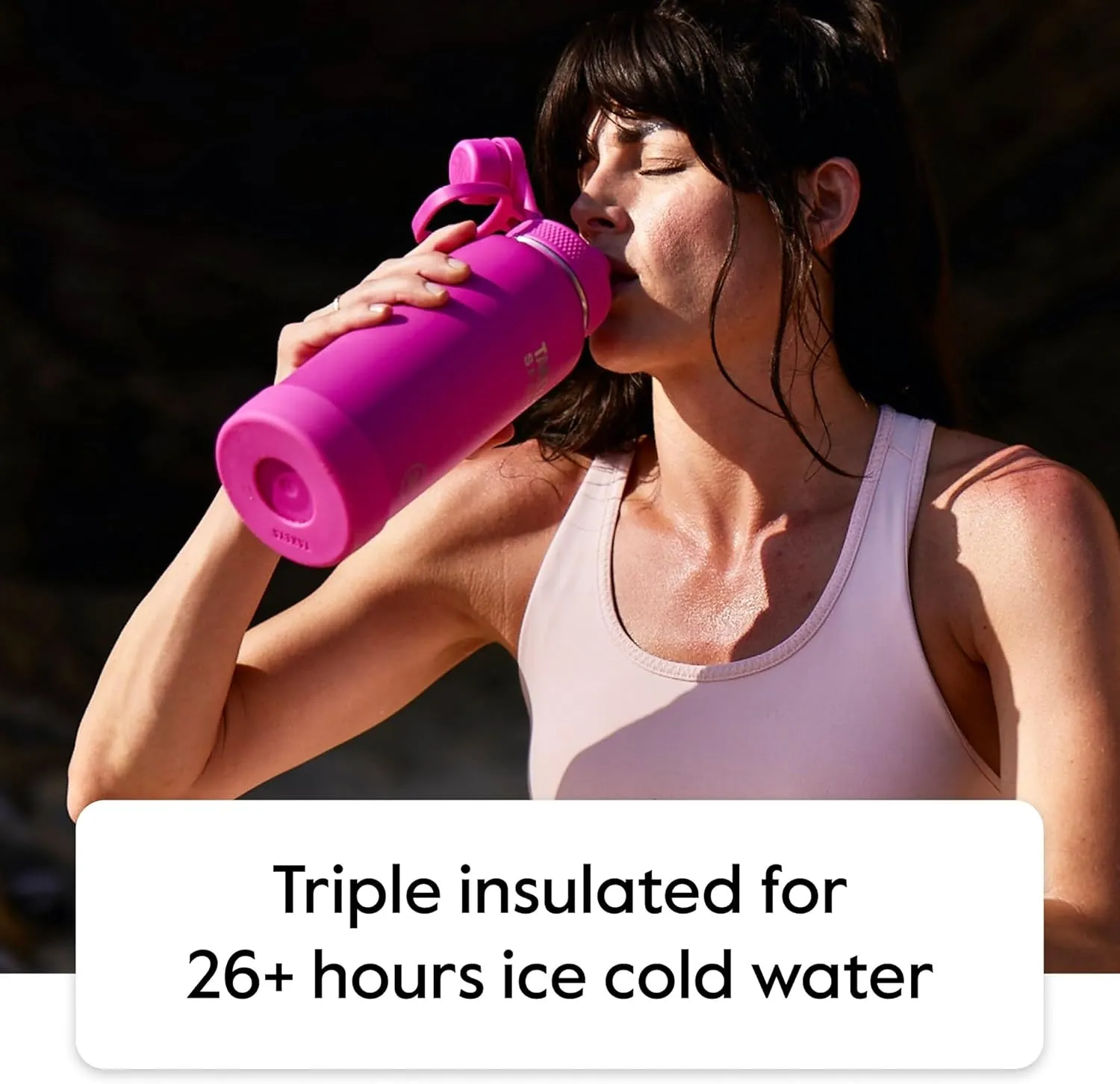 Takeya Sports Water Bottle with Spout Lid - Bottle with Triple Stainless Steel Insulation - Dishwasher Safe & BPA-Free - Bottle with Ice-Blocking Spout Lid & Removable Bumper - 32 oz, Touchdown Teal
