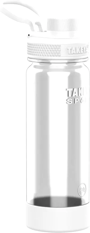 Takeya Tritan Sport Water Bottle with Spout Lid - BPA-Free & Dishwasher-Safe Water Bottle - Reusable Bottle with Lid Handle - Simple Leak-Proof Water Bottle - 24 oz, Extreme Air