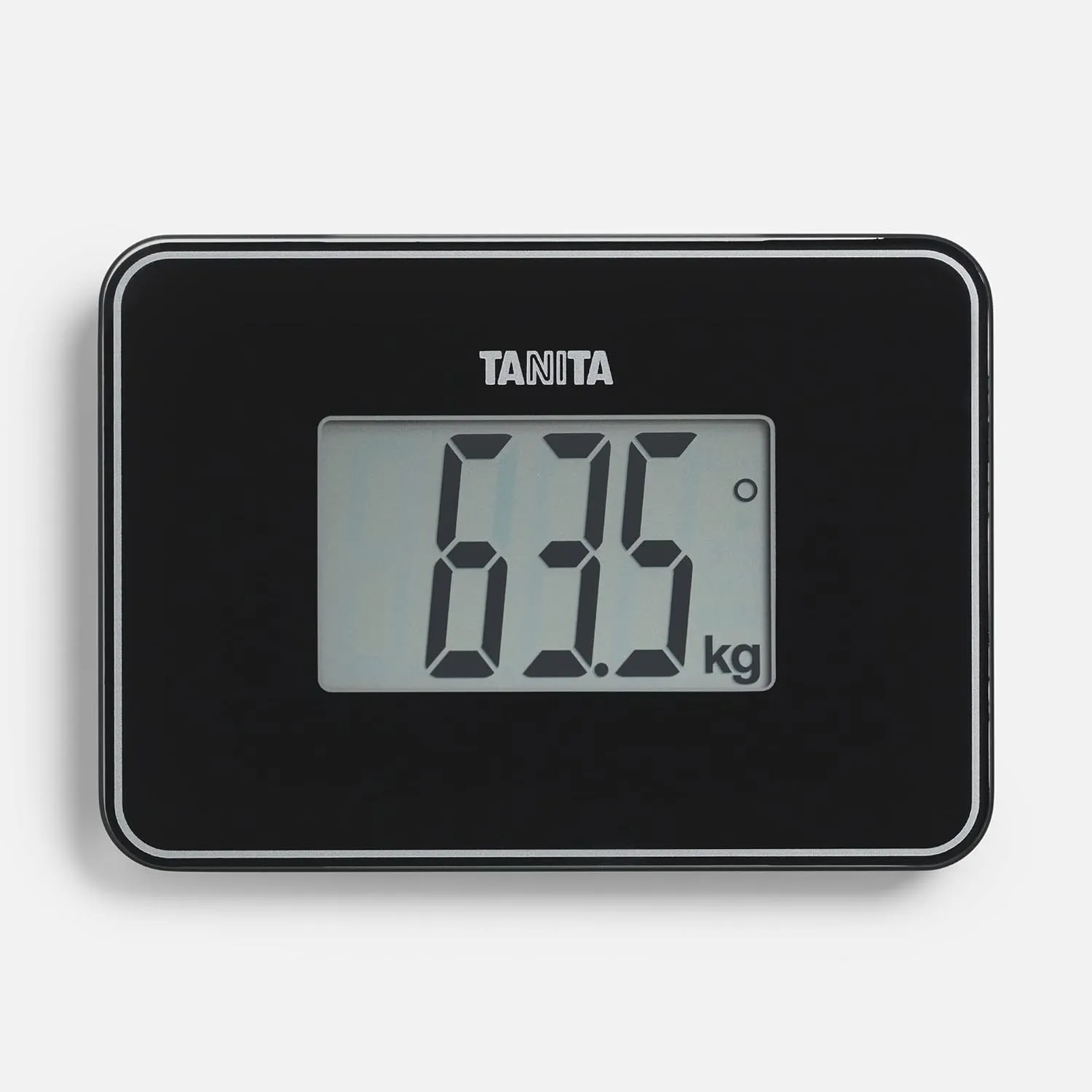 TANITA HD-386 World's Smallest Digital Bathroom Scale Easy to Travel Pearl Black