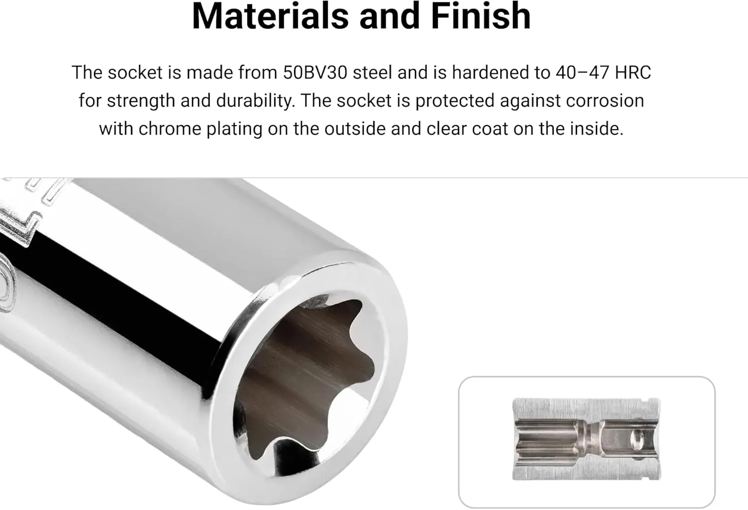 TEKTON 3/8 Inch Drive External Star Socket Set with Rail, 12-Piece (E4-E20) | SHD91117