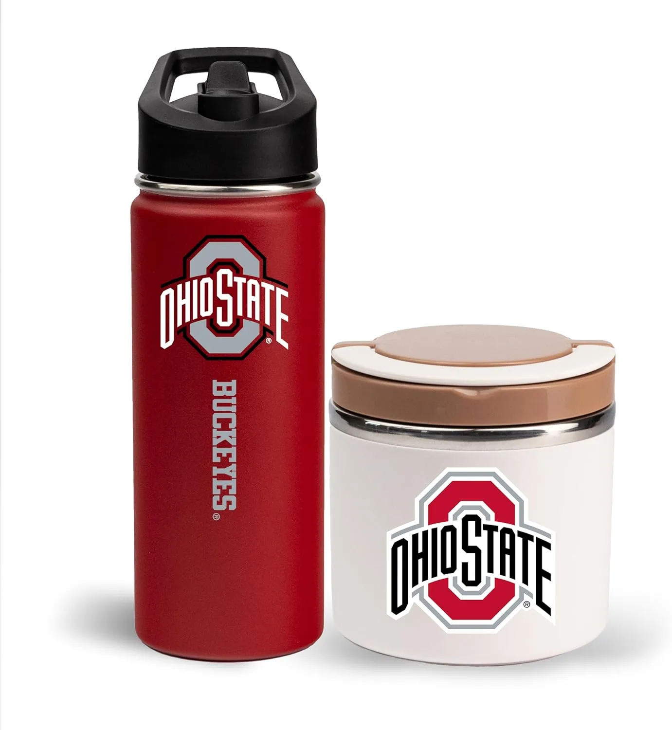 The Memory Company | Licensed NCAA 18oz Water Bottle with 22oz Food Storage Container