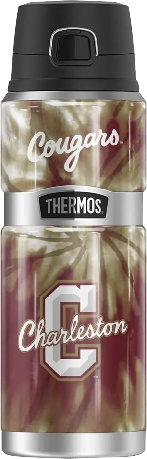 THERMOS College of Charleston OFFICIAL Tie-Dye STAINLESS KING Stainless Steel Drink Bottle, Vacuum insulated & Double Wall, 24oz