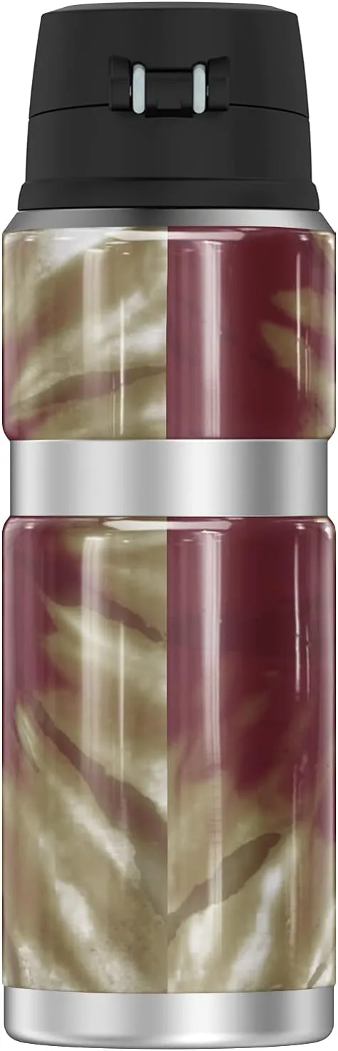 THERMOS College of Charleston OFFICIAL Tie-Dye STAINLESS KING Stainless Steel Drink Bottle, Vacuum insulated & Double Wall, 24oz