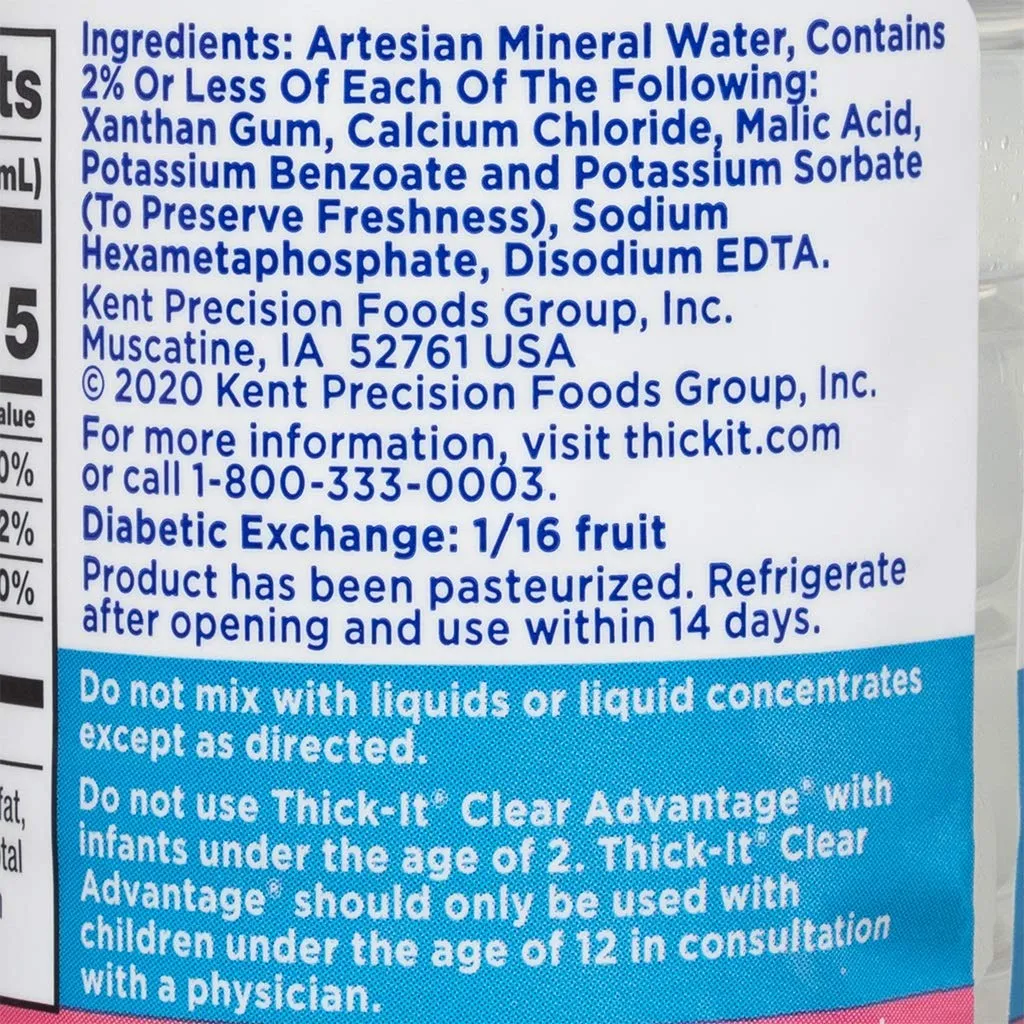 Thick-It Clear Advantage Mildy Thick Water, Nectar Consistency, Ready-to-Drink, Digestible Swallowing Aid, Hydration on the Go, Convenient & Ready-to-Use, No Mixing Needed, 8 oz Bottle (24 Pack)
