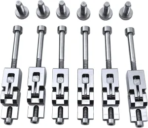 Titanium Alloy Double Locking Tremolo Bridge Saddles and Screws Hardware Kit For Floyd Rose Special Original Series Electric Guitar Replacement