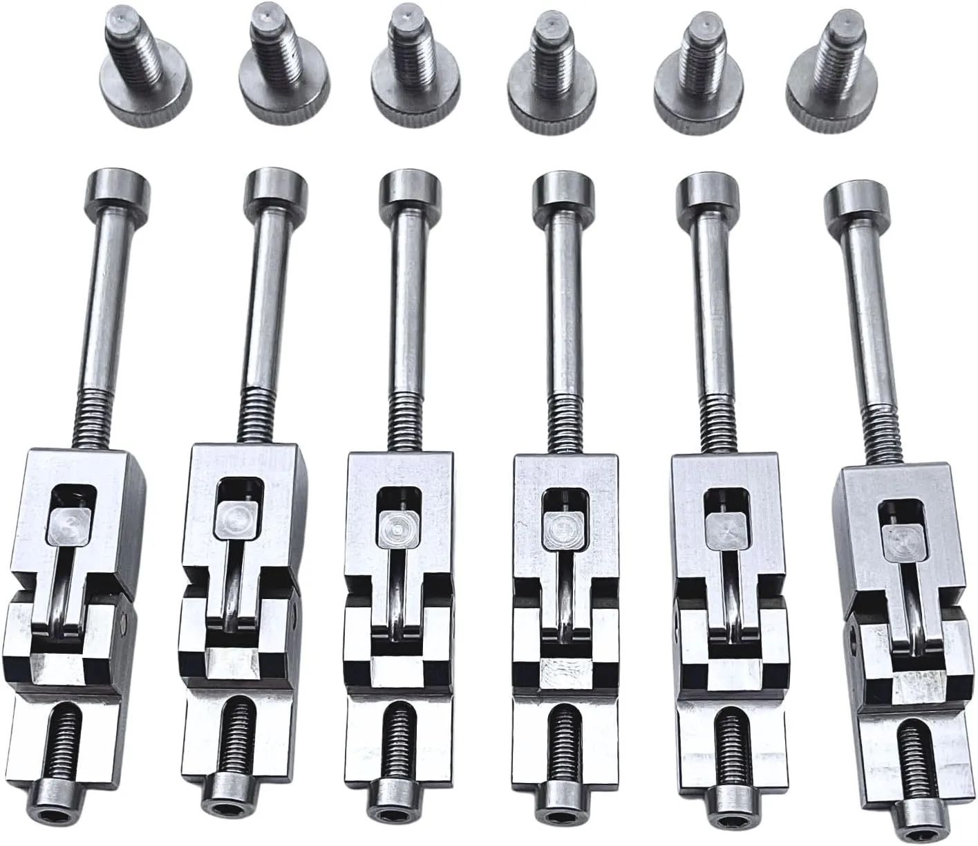 Titanium Alloy Double Locking Tremolo Bridge Saddles and Screws Hardware Kit For Floyd Rose Special Original Series Electric Guitar Replacement