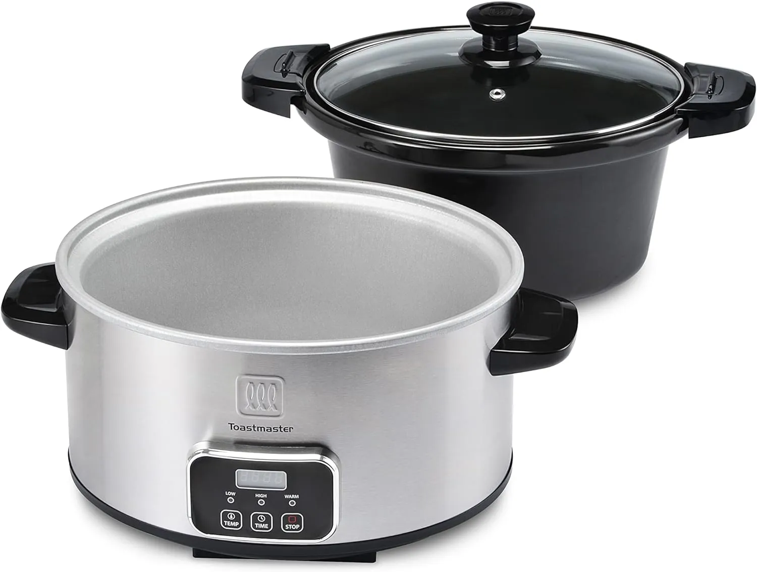 Toastmaster 4-Quart Digital Slow Cooker with Locking Lid (Stainless Steel)