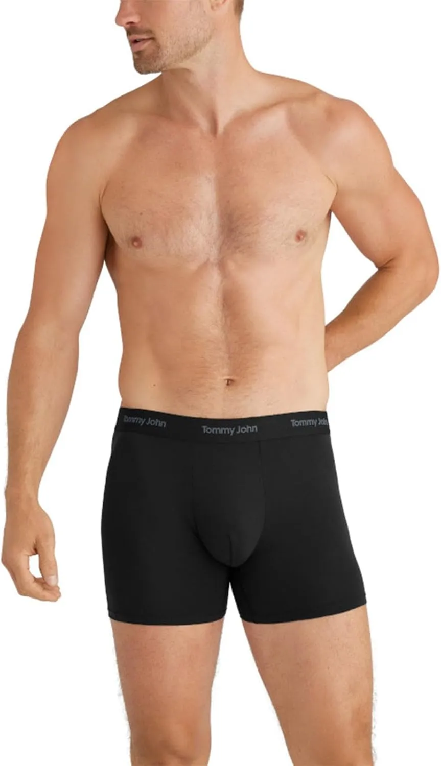 Tommy John Men's Luxe Modal 6" Boxer Brief Underwear 3-Pack