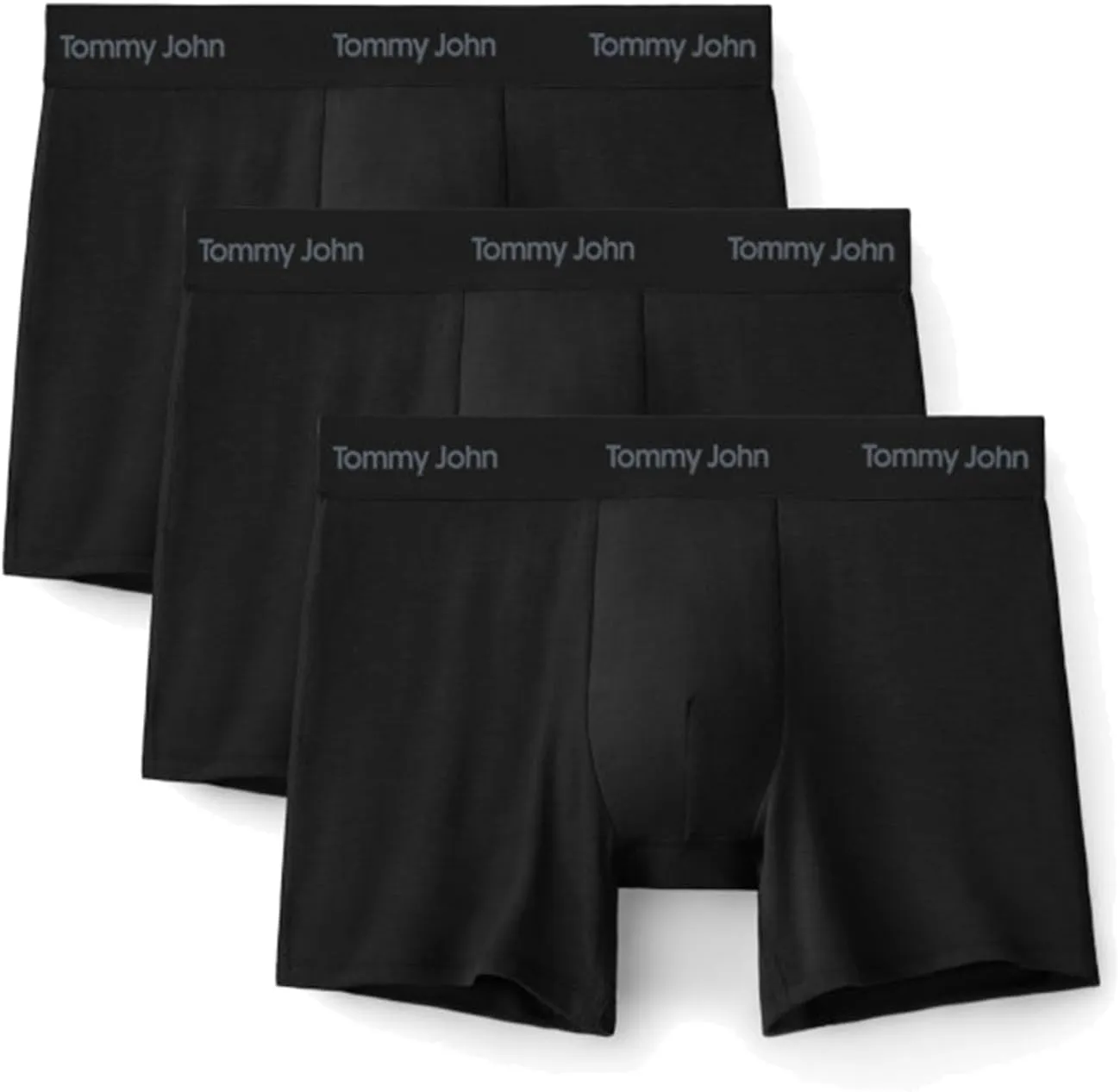 Tommy John Men's Luxe Modal 6" Boxer Brief Underwear 3-Pack