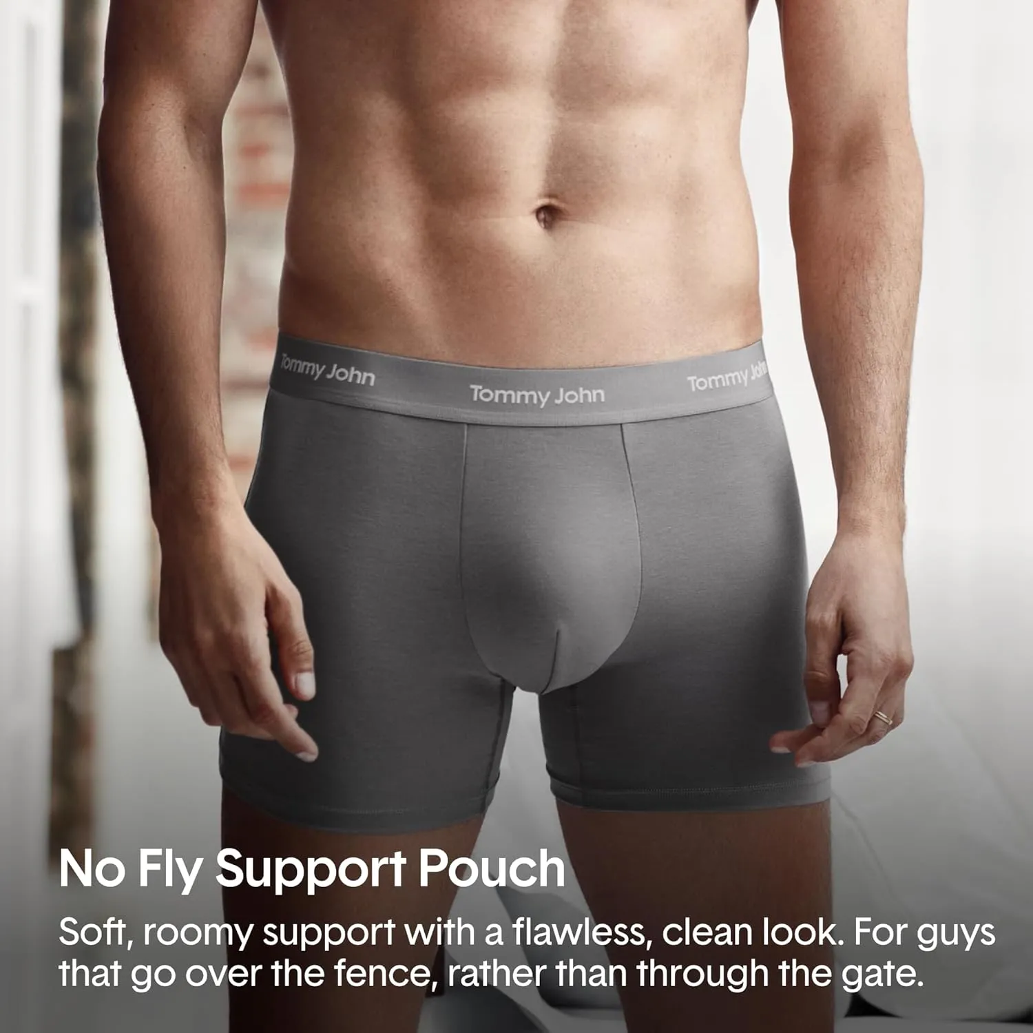 Tommy John Men's Luxe Modal 6" Boxer Brief Underwear 3-Pack