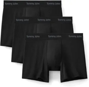 Tommy John Men's Luxe Modal 6" Boxer Brief Underwear 3-Pack