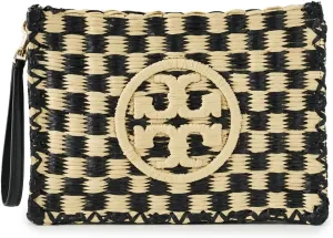Tory Burch Women's Ella Straw Pouch