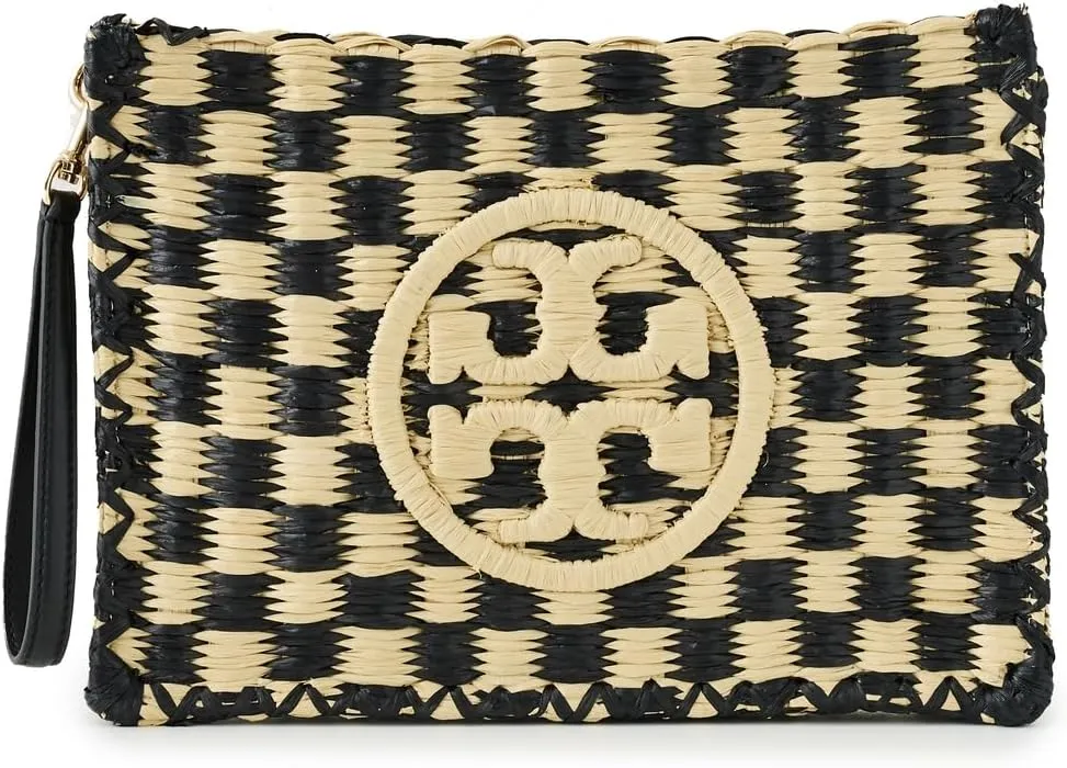 Tory Burch Women's Ella Straw Pouch