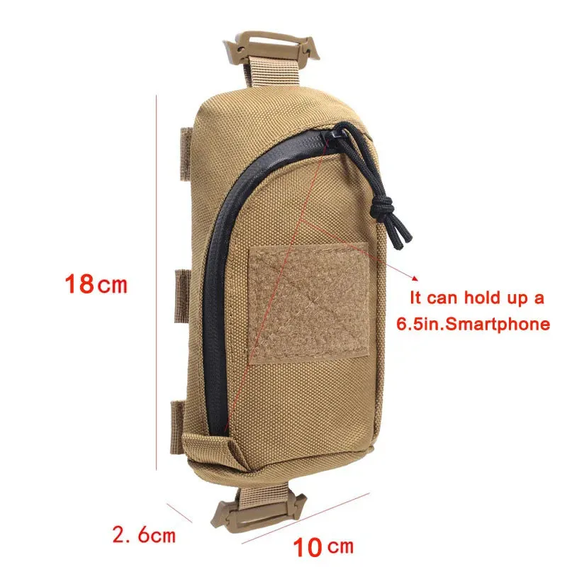 Travel Portable First Aid Kit Bag Molle Phone Pouch Army EDC Tool Outdoor Tactical Emergency Bag Hiking Hunting Backpack Supplie