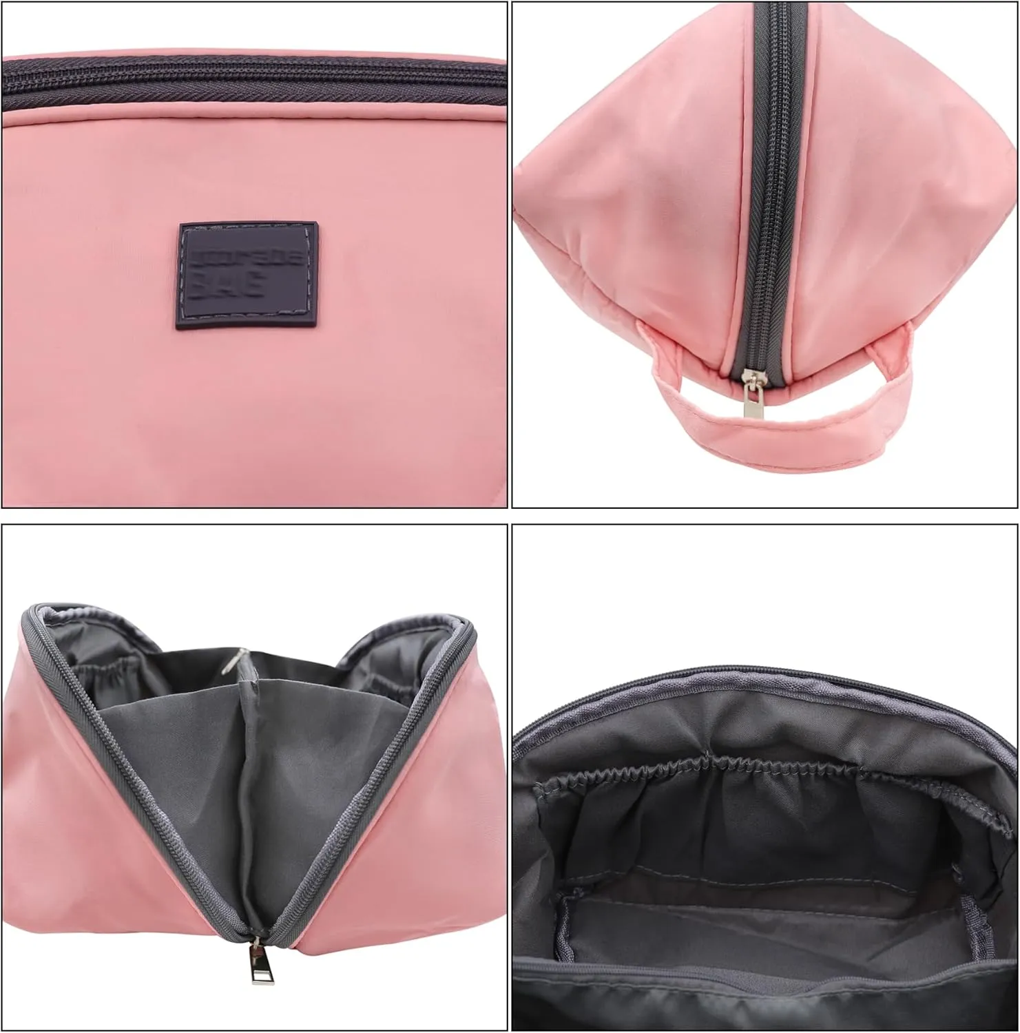 Travel Underwear Organizer Bag Multifunctional Travel Bra Underwear Storage Bag Portable Socks Lingerie Pouch,Pink