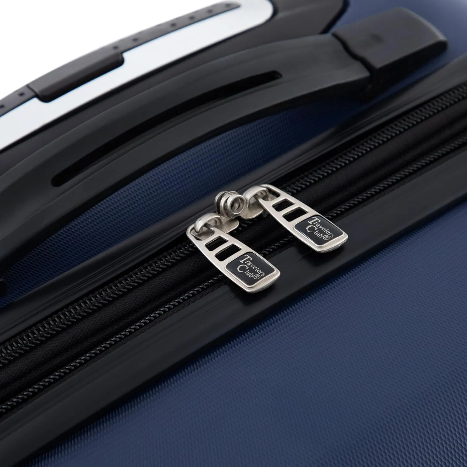 Travelers Club Chicago Hardside Expandable Spinner Luggage, Navy Blue, 20" Carry-On