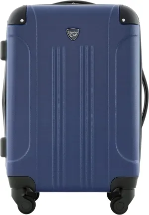Travelers Club Chicago Hardside Expandable Spinner Luggage, Navy Blue, 20" Carry-On