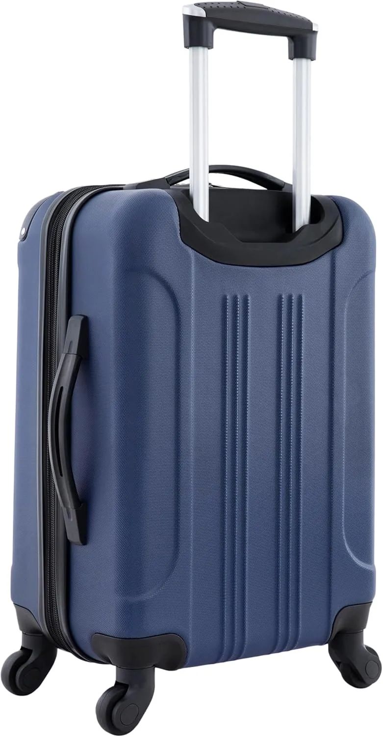 Travelers Club Chicago Hardside Expandable Spinner Luggage, Navy Blue, 20" Carry-On